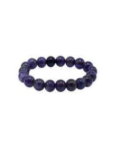 Donkere Amethist Armband met Kralen 10 mm – Zuid-Afrika