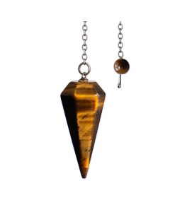 Tijgeroog conisch Pendel 3.5cm