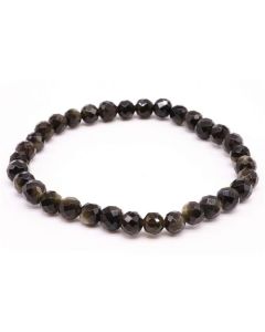Golden Obsidian Faceted Beads Bracelet 6mm - Mexico