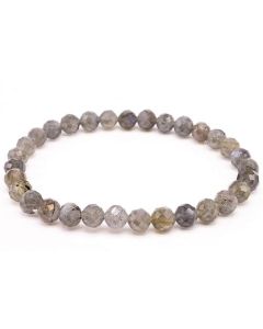 Labradorite Faceted Beads Bracelet 6mm - Madagascar