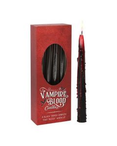 Set of 8 Vampire Blood Taper Candles