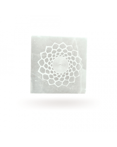 Selenite Incense Holder Mandala 10cm