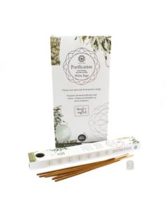 Green Tree Gemstone Incense Purification - Selenite