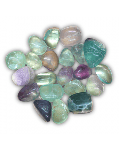 Regenboog Fluoriet trommelsteen 250 gram