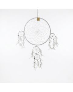 White dreamcatcher (40cm diameter)