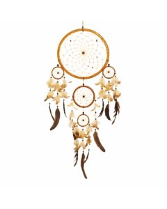 Leather dreamcatcher (25cm diameter)