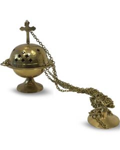 Messing Hangende Wierookhouder (15cm)