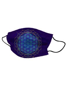 Yogi Mask Flower of Life Blue