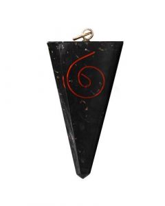 ORGONE PENDANT TRIANGLE SHAPE-SHUNGITE-SPIRAL