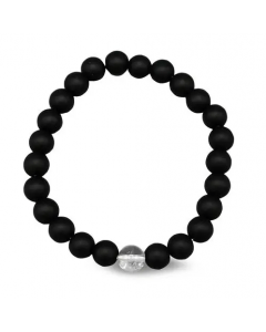 Armband Zwart Met Onzichtbare Steen