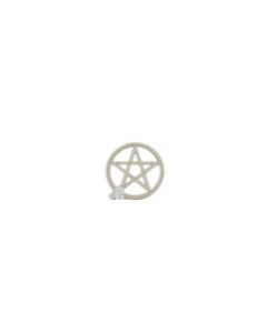 Nickel pentagram 15 cm