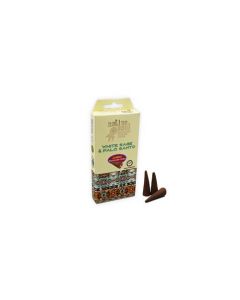 Green Tree Jumbo Backflow Cones White Sage & Palo Santo