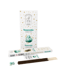 Incienso Native Soul Crystal Intention con chips de Amazonita