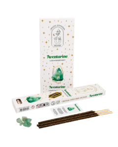 Incienso Native Soul Crystal Intention con chips de Aventurina
