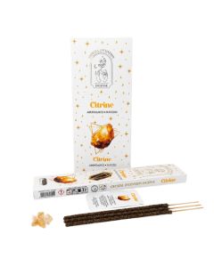 Incienso Native Soul Crystal Intention con chips de Citrino