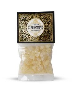 Goloka Incienso de resina Goma Dammar 30 gramos paquete de 12