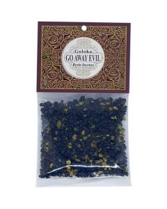 Goloka Incienso de Resina Go Away Evil Set de 12 unidades 30 gr