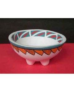 Native Soul Tribal Smudge cuenco triquetra con patas