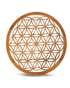 MDF Incensario Flor de la Vida cortado a laser de 20 cm Set de 2 pcs