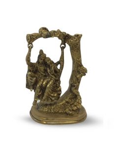 Radha Krishna en columpio de Laton