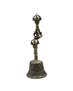 Tibetan Bell and Dorje Set - Antique Bronze finish 5"